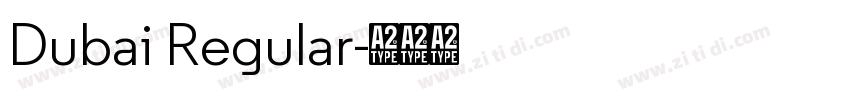 Dubai Regular字体转换